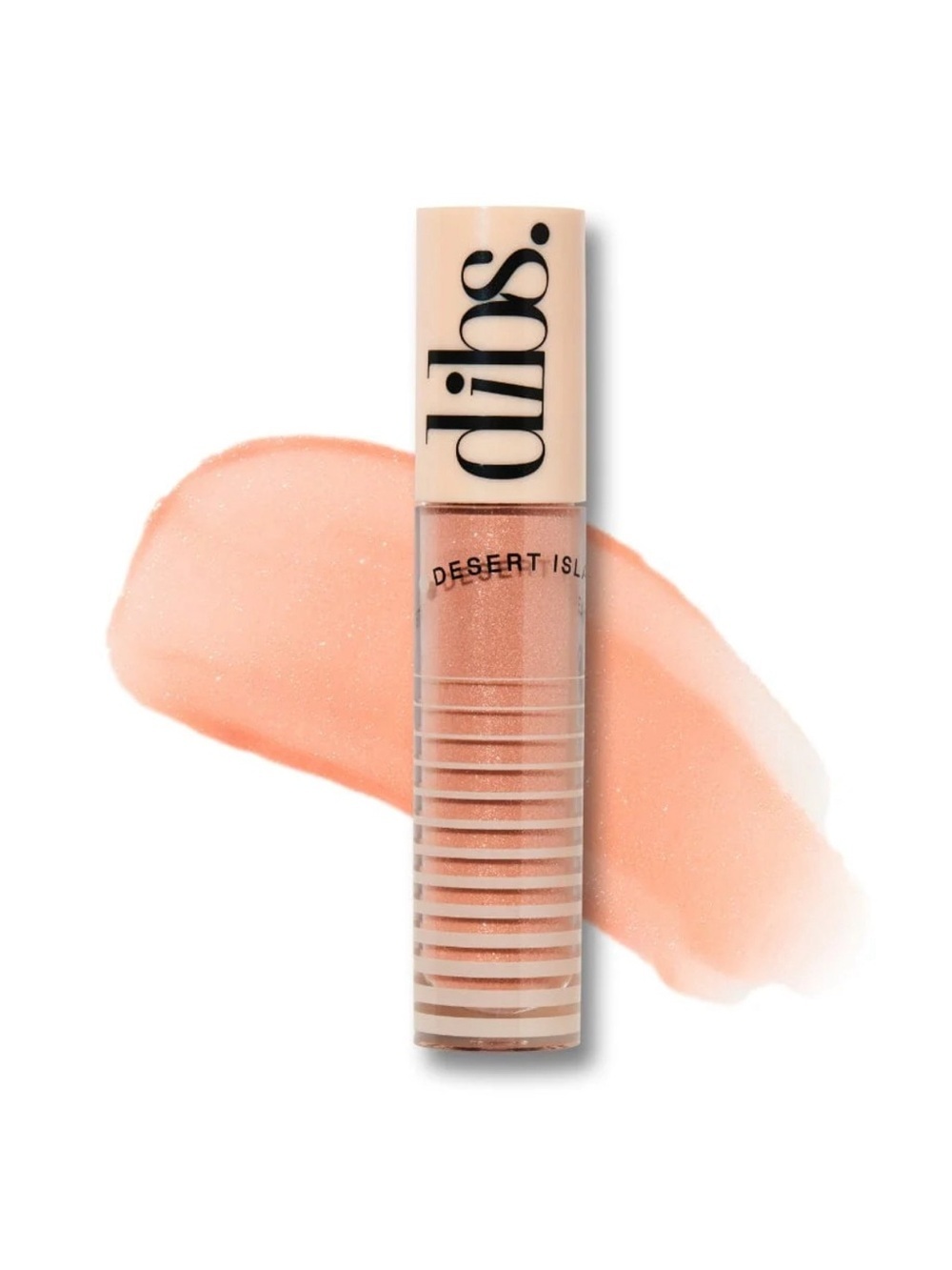 DIBS NWT Go To Glossy Lip Balm, Kiss Me Quick, Peachy Nude Shimmer